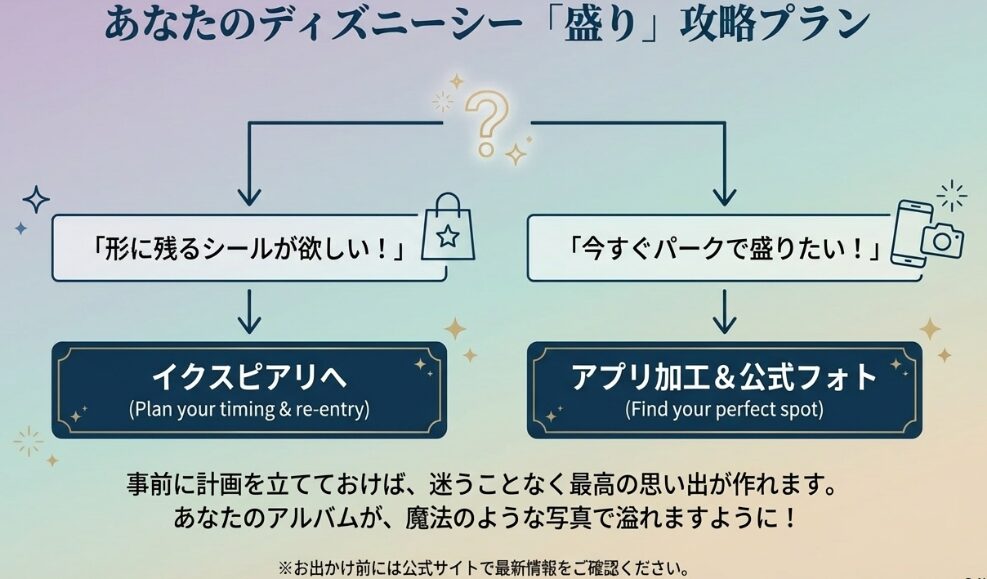 撮影体験を最大化するディズニーシーのプリクラ活用法