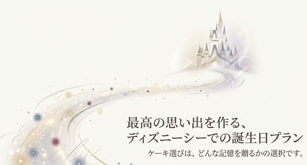 ディズニーシーの誕生日ケーキ