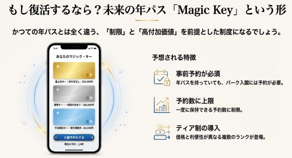 2026年以降の再開時に導入が予想される新しい予約制度